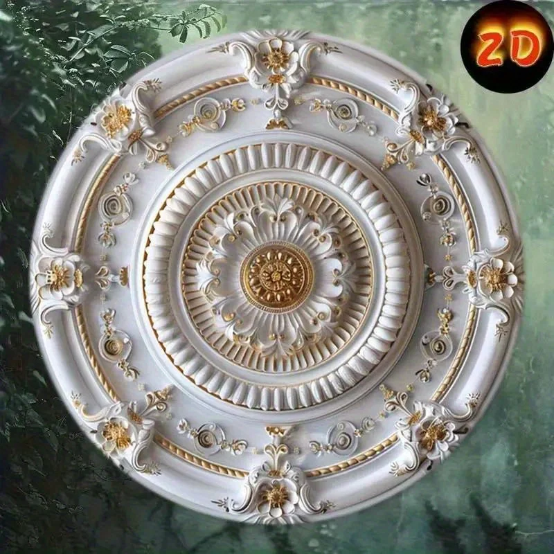 CIFBUY Vintage Aluminum Wall Art Waterproof Scratchproof Ceiling Rose Sign For Home Office Cafe Indoor Outdoor Decor