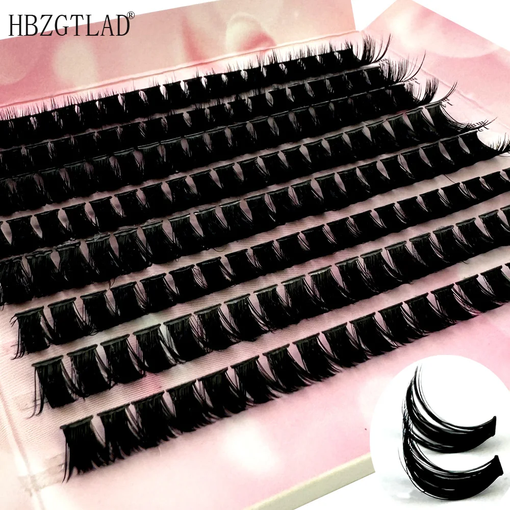 Mischen Sie 80D-Nerzwimpern, 160 Bündel, natürliche Wimpernverlängerung, 3D-Russland, individuelle Wimperncluster, Make-up-Tools, Wimpern, Zilien