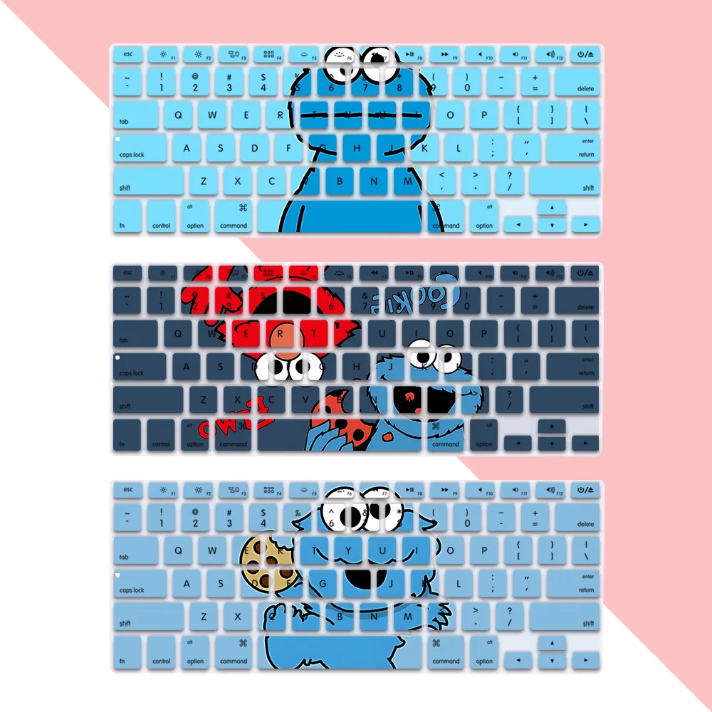 

S-Sesame S-Streets US Layout Soft Silicone Keyboard Cover for Macbook pro A1278 A1286 Retina A1425 A1502 Air A1369 A1466