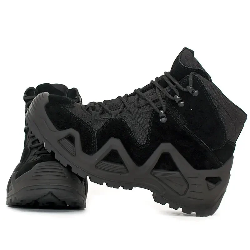 Fans Outdoor Mens Hunting Hiking Tactical Desert Boots Male Field Hunting Hiking Climbing Training Non-slip Sports Shoes