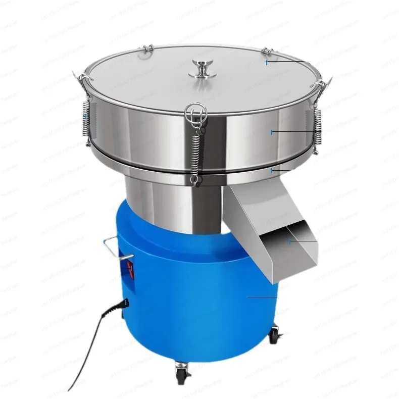 

Diameter 500 plastic powder vibrating screen flour vibrating food soy milk filter stainless steel electric sieve powder machine