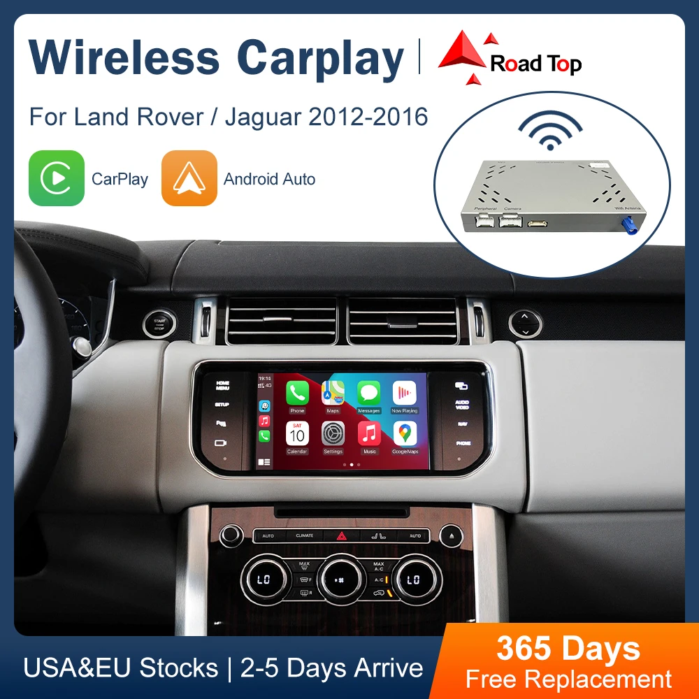 

Wireless Carplay For Land Rover/Jaguar/Range Rover/Evoque/Discovery 2012-2016 Android Auto Ai DSP Interface Mirror Link AirPlay