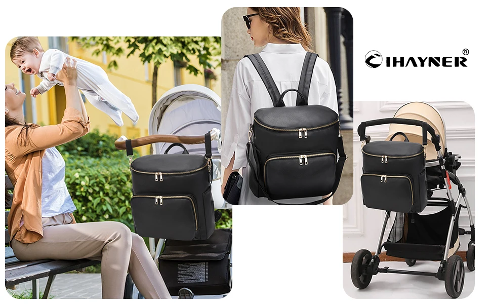 Diaper Bag Backpack Leather Backpack for Women Travel Backpack Baby Bag Large with Troller Straps Capacity for Wet Clothes - AliExpress 1501 Diaper Bag Backpack Leather Backpack for Women Travel Backpack Baby Bag Large with Troller Straps Capacity for Wet Clothes - AliExpress 1501