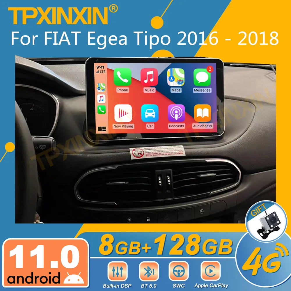 For FIAT Egea Tipo 2016 - 2018 Android Car Radio 2Din Stereo Receiver Autoradio Multimedia Player GPS Navi Head Unit Screen