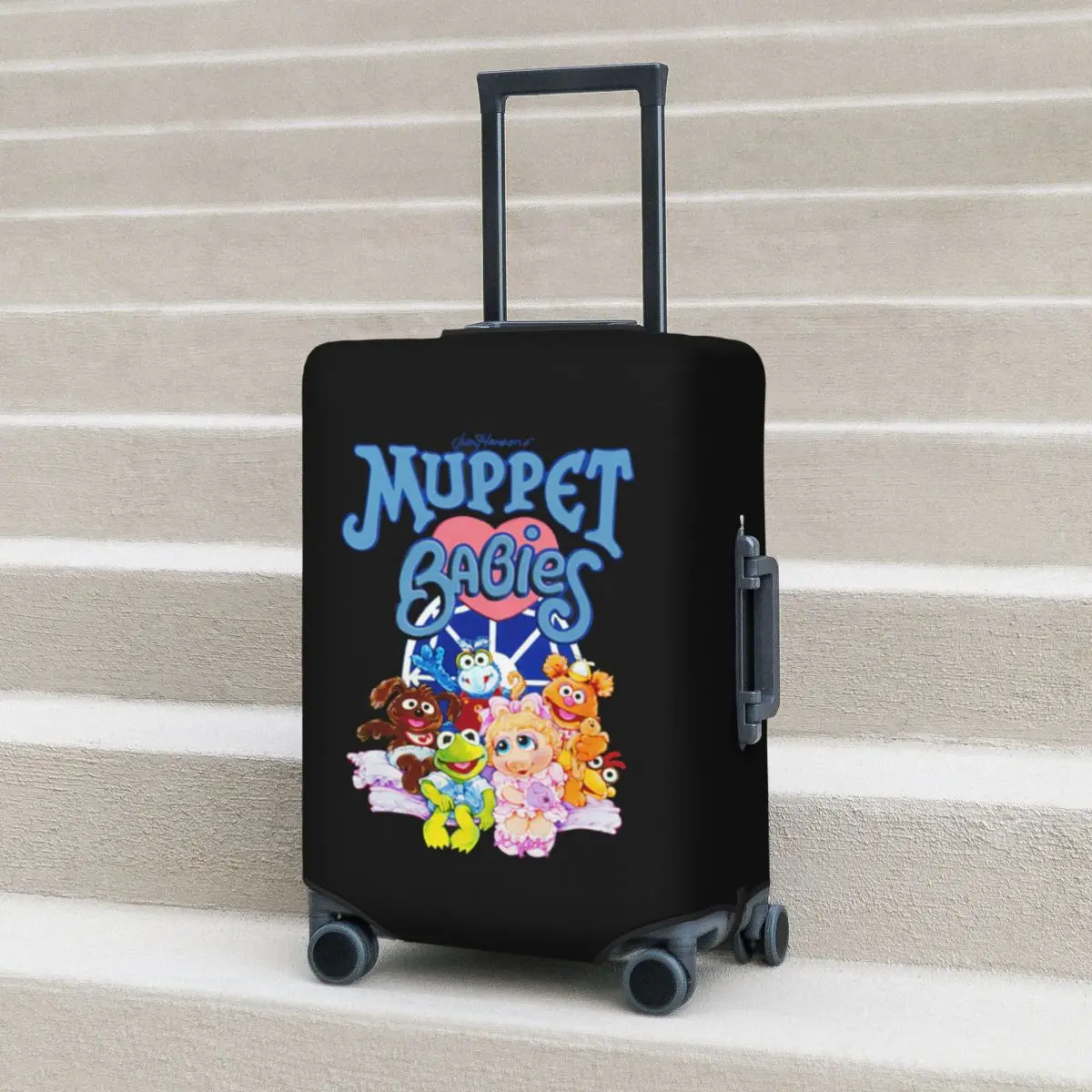 

Muppet Babies Suitcase Cover Protection Elastic Trip Luggage Protector Covers for 18-32 Inch
