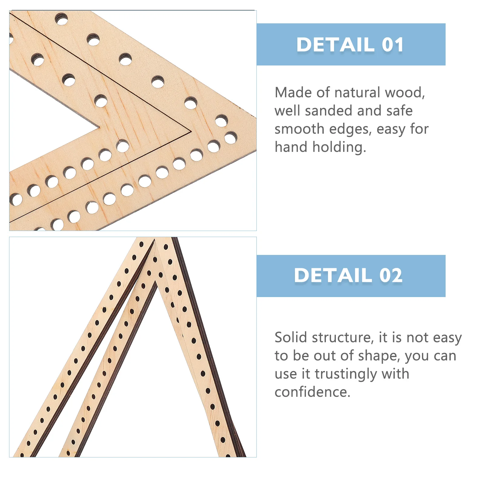 

2pcs Triangle Shape Weaving Frame Natural Wood Handicraft Tool For Tapestry Knitting Diy Crafts Wall Hanging Dreamcatcher