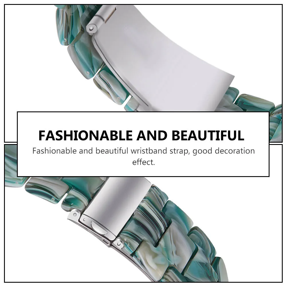 

1 шт., сменный декоративный ремешок для часов из смолы для простой установки, складной двойной кнопки, безопасный выпуск