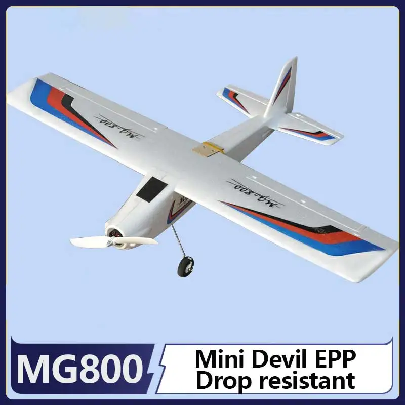 Mini Devil 800 Fixed Wing Model Aircraft MG800 Drop Resistant EPP Teaching RC Airplane for Entry Level Remote Control Toy