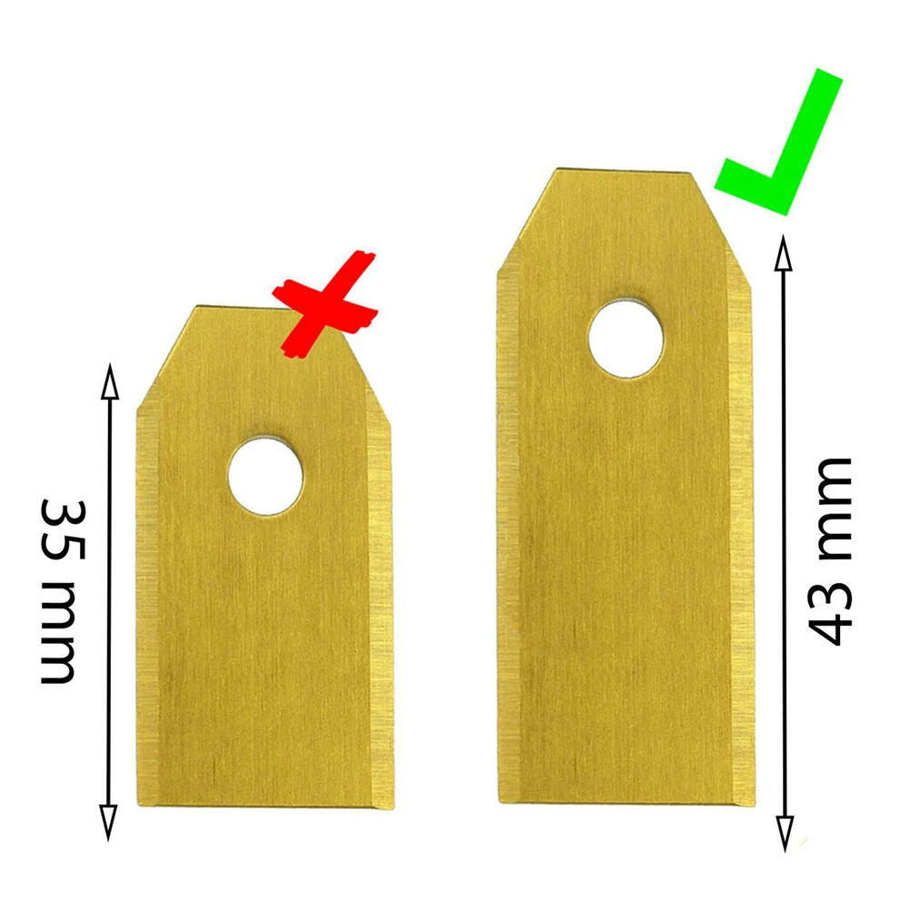 Ottieni risultati di taglio perfetti e prestazioni di lunga durata con questi lame in acciaio inossidabile da 43mm per tosaerba robotici