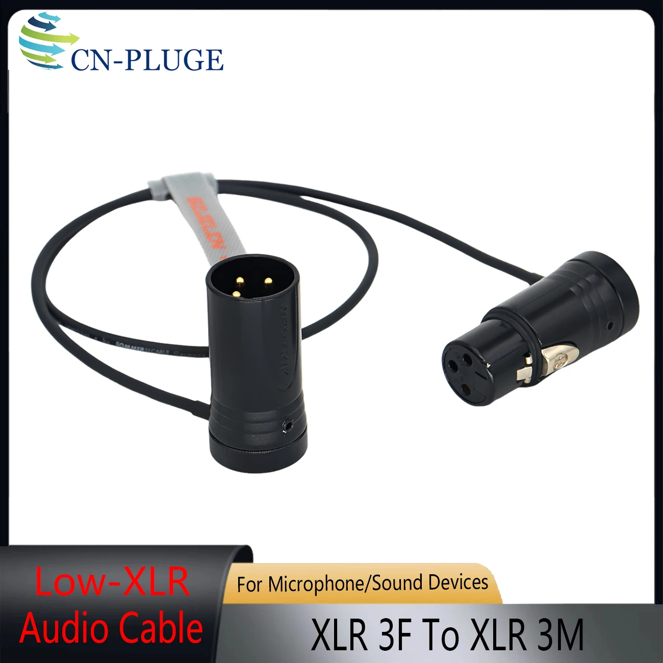 Low-Profile 3Pin XLR Female to 3Pin XLR Male Adjustable-Angle Cables Compatible with Sound Devices 302, 552, 633, 688, 788T
