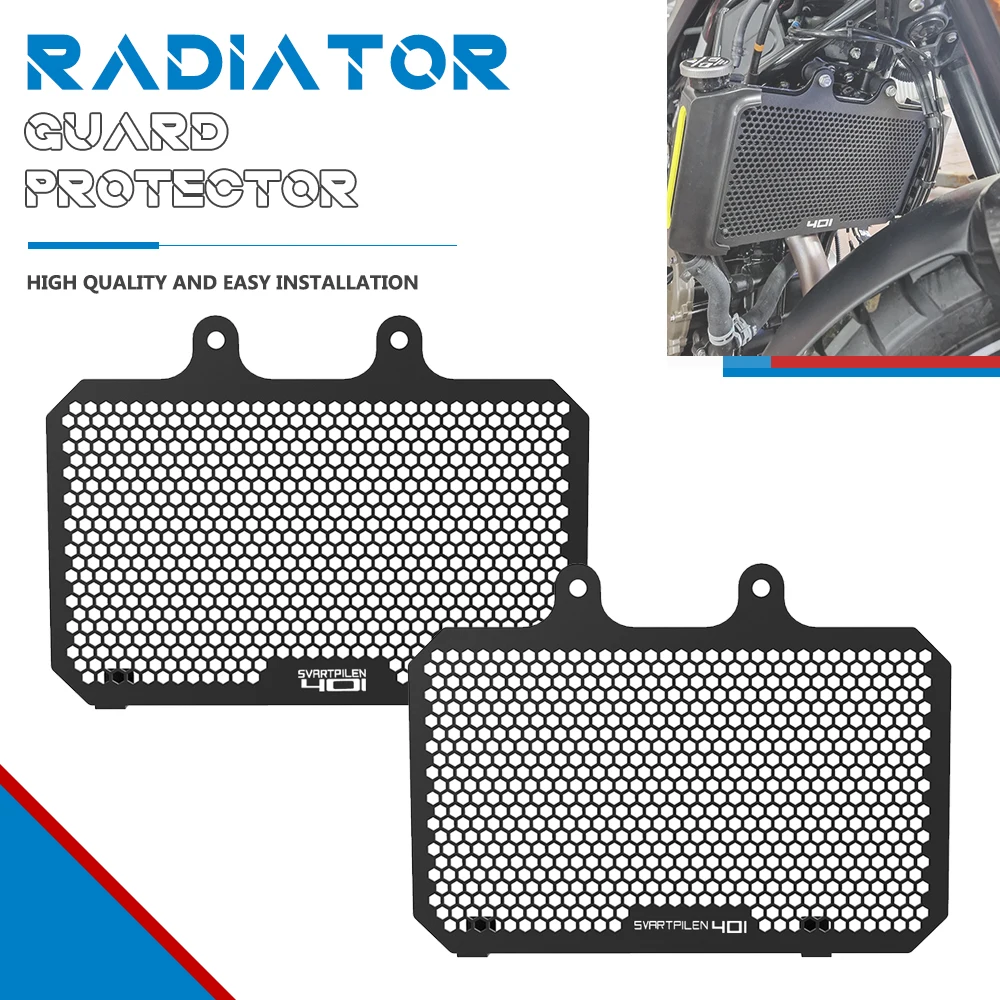 

For Husqvarna Svartpilen VITPILEN401 401 VITPILEN 401 2018-2023 Radiator Guard Grille Cover Water Tank Cooler Bezel Protector