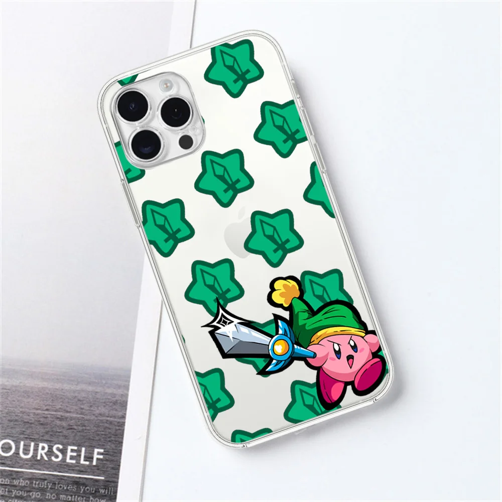 Cute Game K-KIRBYS For Samsung Galaxy S23 S22 Ultra Plus Note 20 Ultra10 Plus A71 70 A52 Transparent Phone Case