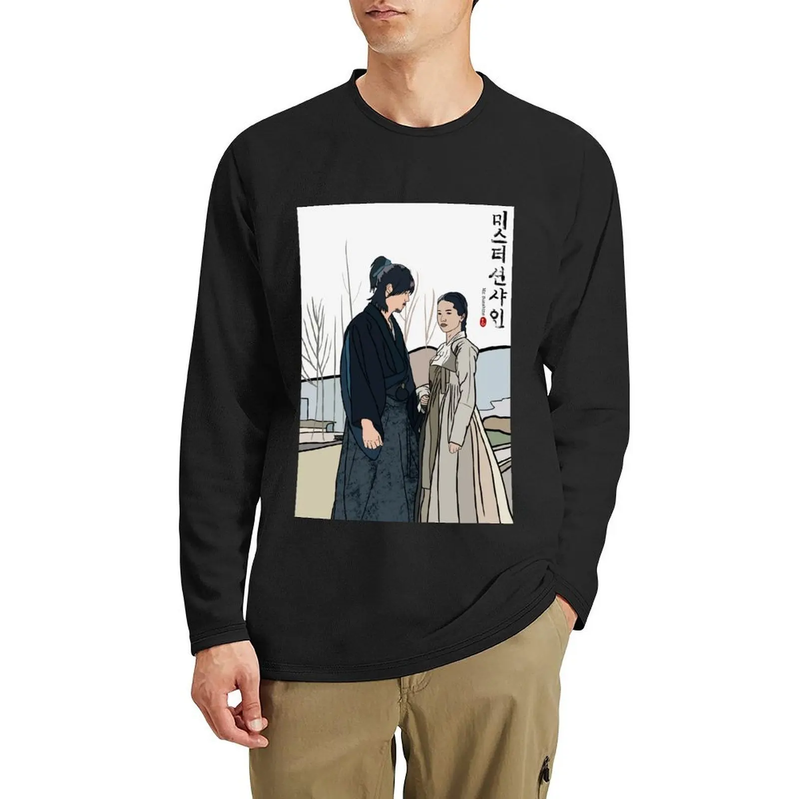 

Mr Sunshine- Kdrama pop art poster Long T-Shirt t shirt man hippie clothes plus size tops kawaii clothes t shirts for men cotton
