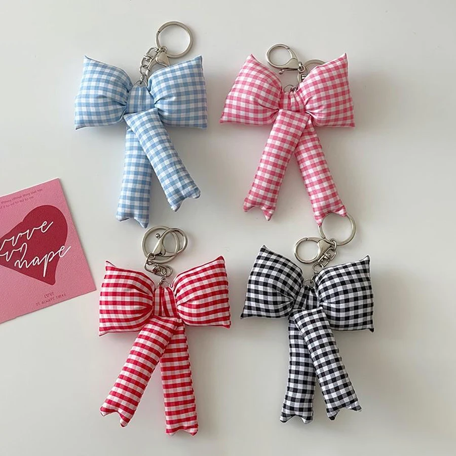 Llavero con Lazo, Colgante para Bolso con Lazo 3D, Llavero con Lazo para Mujer, Colgante para Bolso de Mano, Accesorios de Moda, Regalo para la Temporada de Regreso a Clases, Colgante Y2K