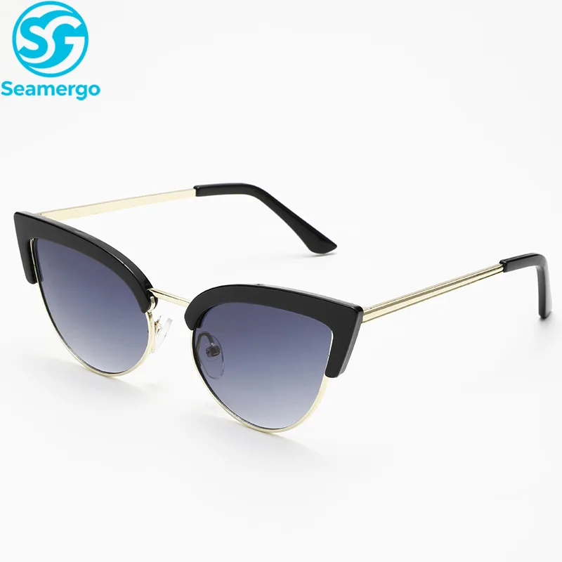 

SEAMERGO Women's Retro Cat Eye UV400 Sunglasses Men's Women's New Trend Retro Fashion Eyewear Personalized Luxury Sunglasses