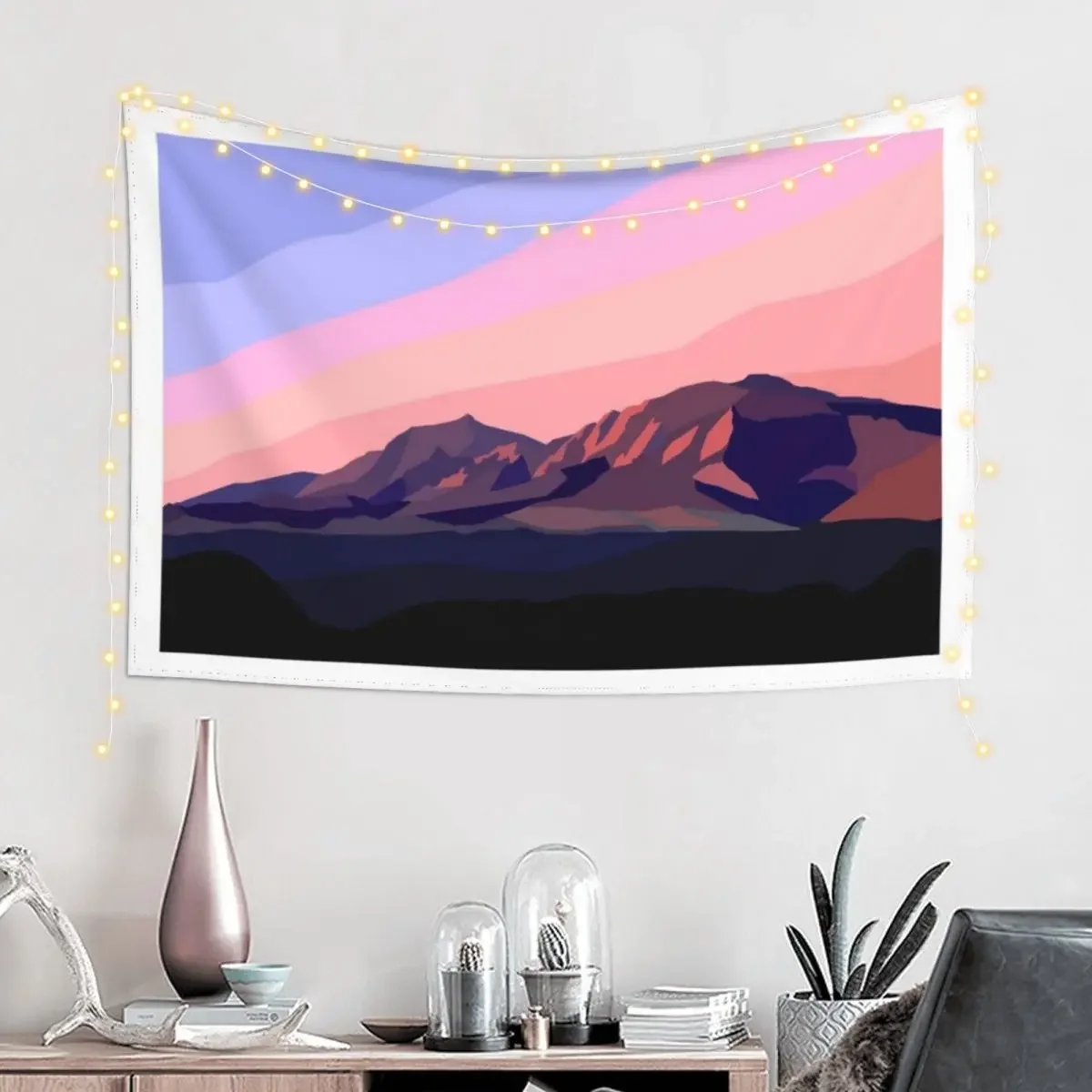 Flatirons: Boulder, CO Tapestry Room Aesthetic Decor Wall Decor Hanging Tapestry