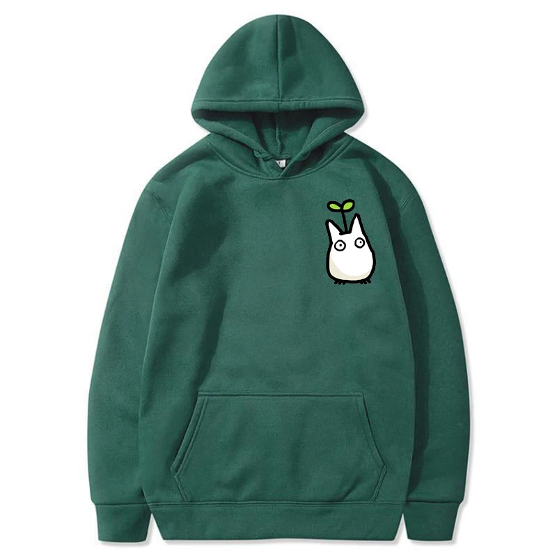 Mulheres de Mangas Compridas Studio Ghibli Hoodie, Moletons Totoro, Impressão Anime Japonesa, Outono, Inverno