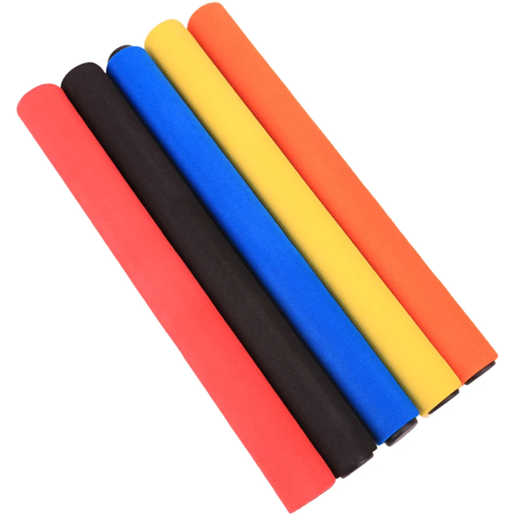 

5pcs Anti-slip Sponge Relay Rods Track Competition Sticks for Children Kids Outdoor Sports Race Supplies Lightweight