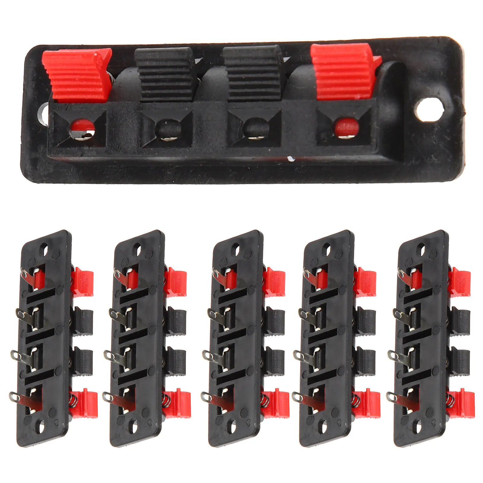 6PCS Speaker Terminal Connectors – Sturdy DIY Audio Wire Clip for Subwoofer & Speaker Panel, Easy Installation