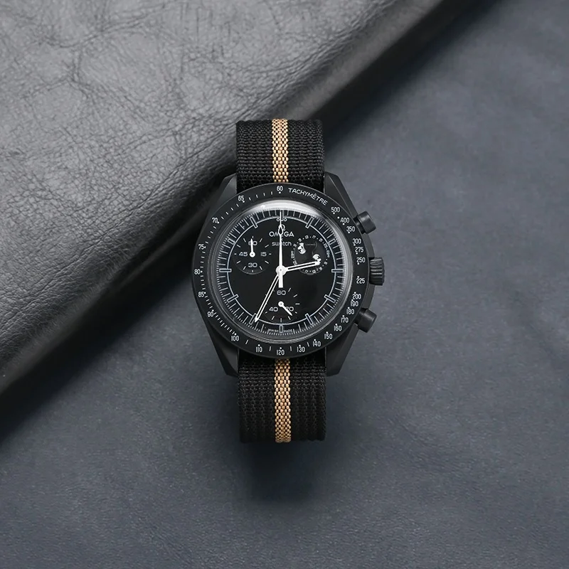 حزام نايلون واحد عالمي مقاس 20 مم لكواكب أوميغا مونسايتش - شريط ترقية ناعم ومريح بدون خدش