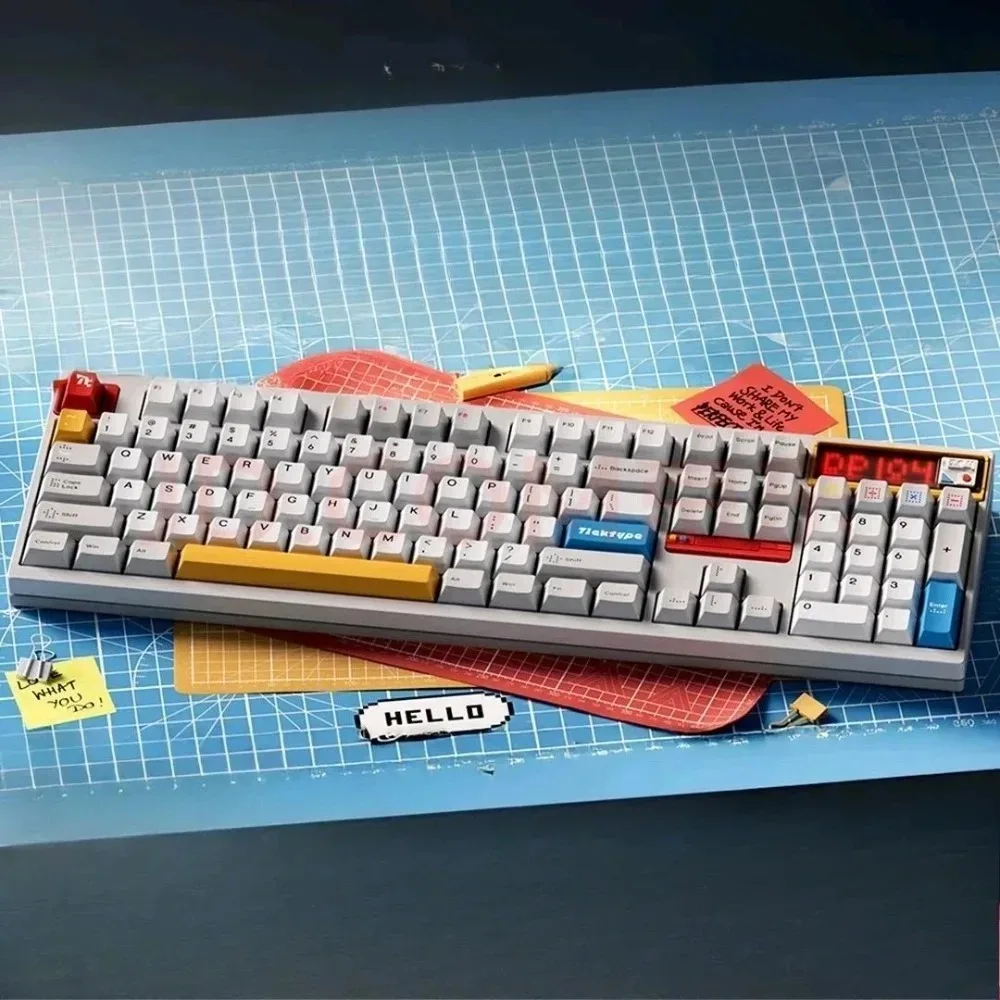 TickType DP104 メカニカルキーボード 2.4G ワイヤレス RGB