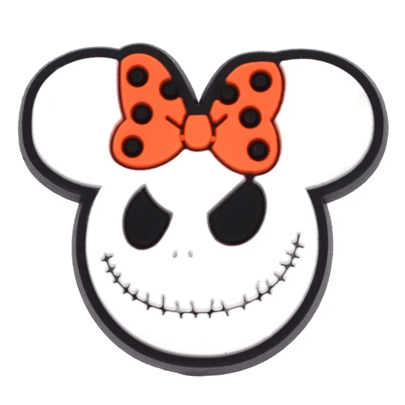 Miniso Shoe Charms Disney Mickey And Minne Halloween Shoe Decoration Accessories Pvc Anime Shoe Charm For Friend Gifts