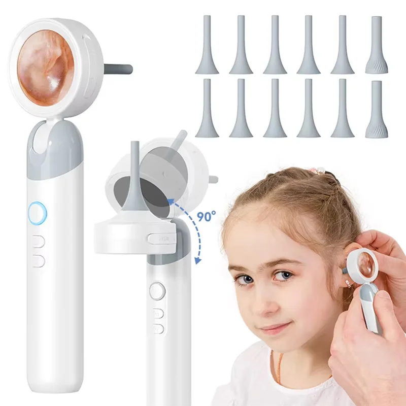 

ABMI-Visual Ear Otoscope 1.38 Inch IPS Wireless Endoscope 1080P HD Camera Ear Wax Clean Take Picture Video Ear Inspection