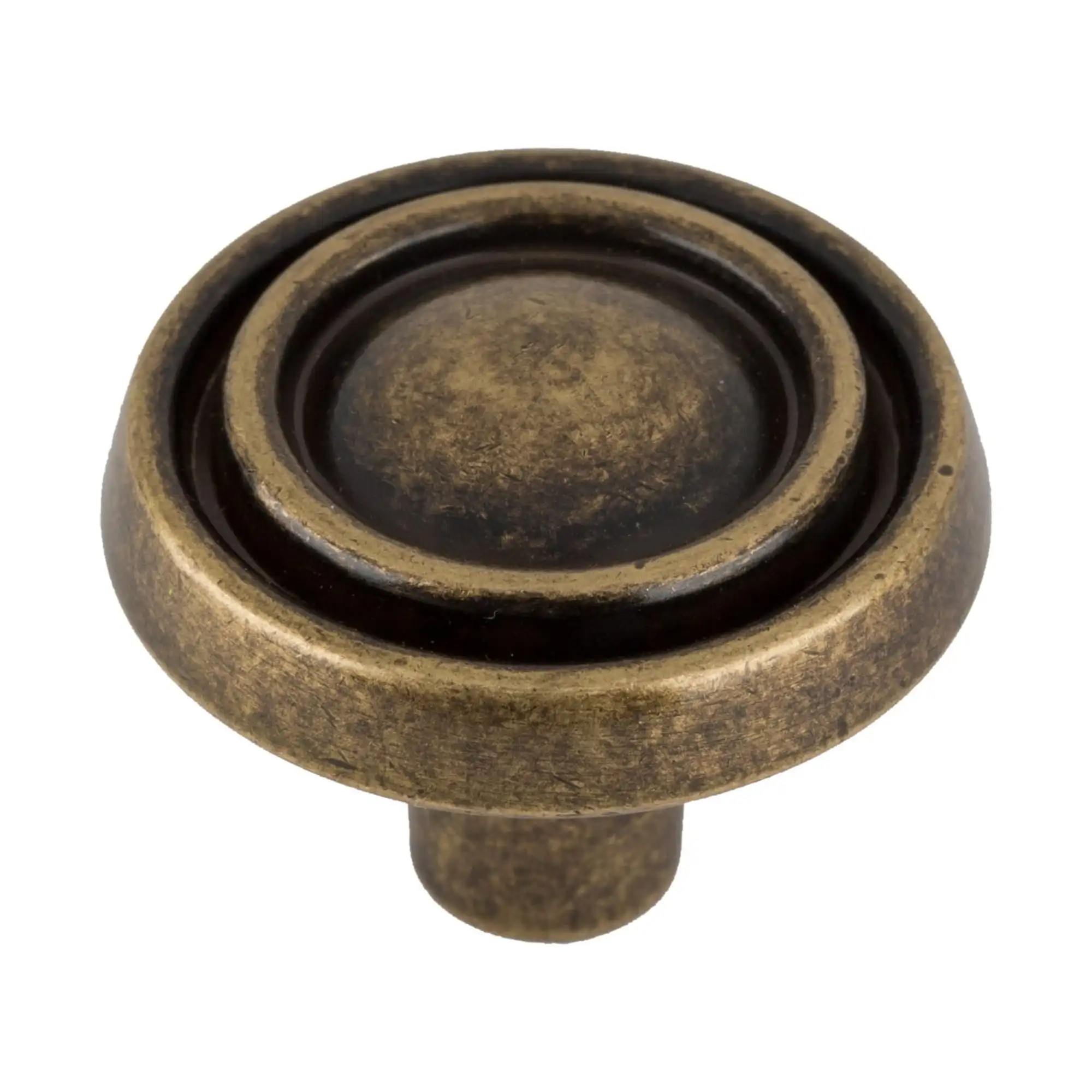 

1-3/16 Traditional Cabinet Knob, Antique Brass, 10 Pack