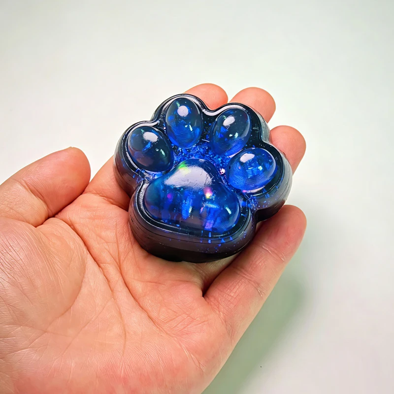 Cute Squishy Cat Paw Squeeze Toys Sticky Sensory Fidget Stress Relief Gifts For Kids Kawaii Stuff Classroom Prizes Party Favors