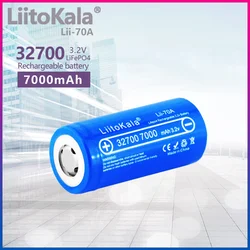 1PCS LiitoKala Lii-70A 3.2V 32700 6500mAh LiFePO4 Battery 35A Continuous Discharge Maximum 55A 7000mah High power battery