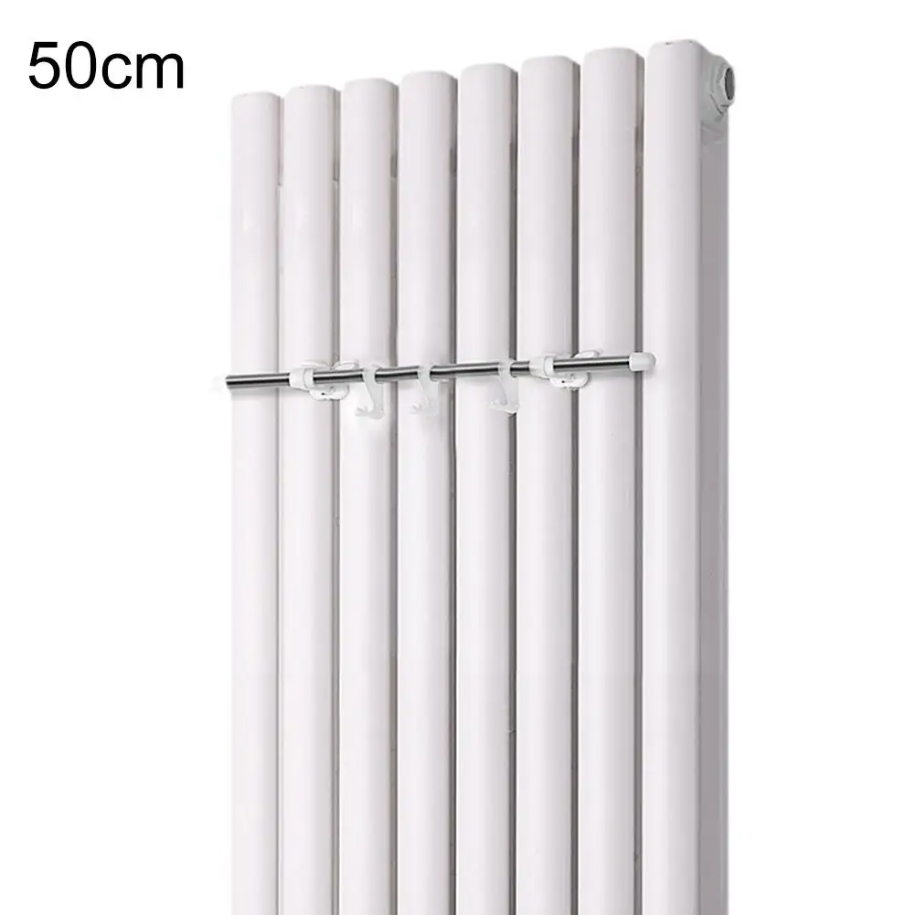 Space-Saving Rack Radiator Towel Rail Bathroom Use Space Saving Drying Rack Storage Bag Easy Installation 6 Hooks Design