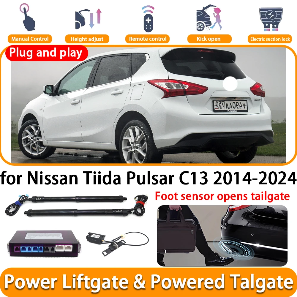 for Nissan Tiida Pulsar C13 2014-2024 OEM Electric Automatic Powered Tailgate Power Liftgate System Plug and Play Trunk Lift Kit