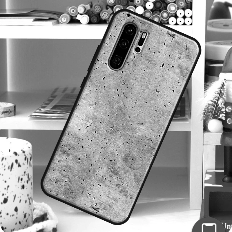 Concrete Beton Brut Case For Huawei Nova 3i 7i 8i 11i Y70 Y60 Y90 Y91 Y61 9 10 SE 5T P30 P40 Lite P60 Pro Cover