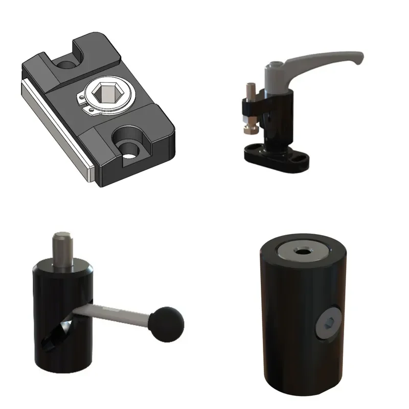 CNC Side Top Fixture Platen Pad High Block Telescopic Pin Efficient Fast Clamping Machining Tooling
