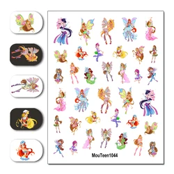 Newest Hot Mouteen1044 Angel Girl Nail Sticker Nail Water Sticker for Nail Art Sticker Decal