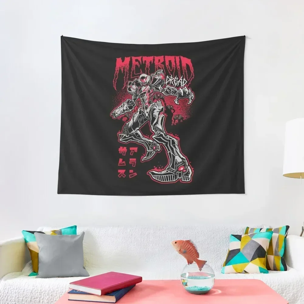 

Dread - White-Metroid Tapestry Wall Hanging Wall Decorative Wall Mural House Decor Tapestry