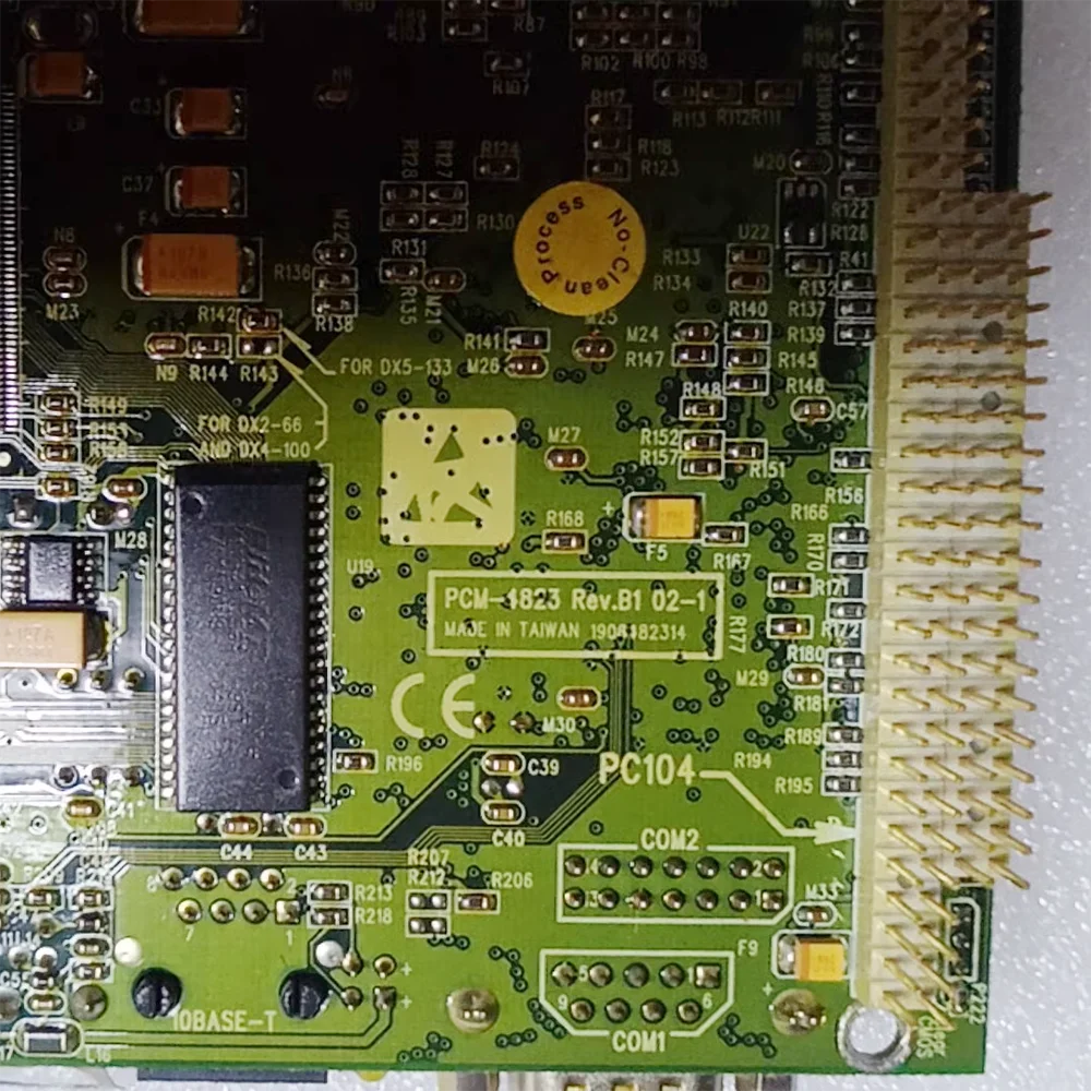 منفذ شبكة واحدة 3.5 بوصة جزءا لا يتجزأ من اللوحة الأم للكمبيوتر التحكم الصناعي PC104 PCM-1823 Rev. ب1