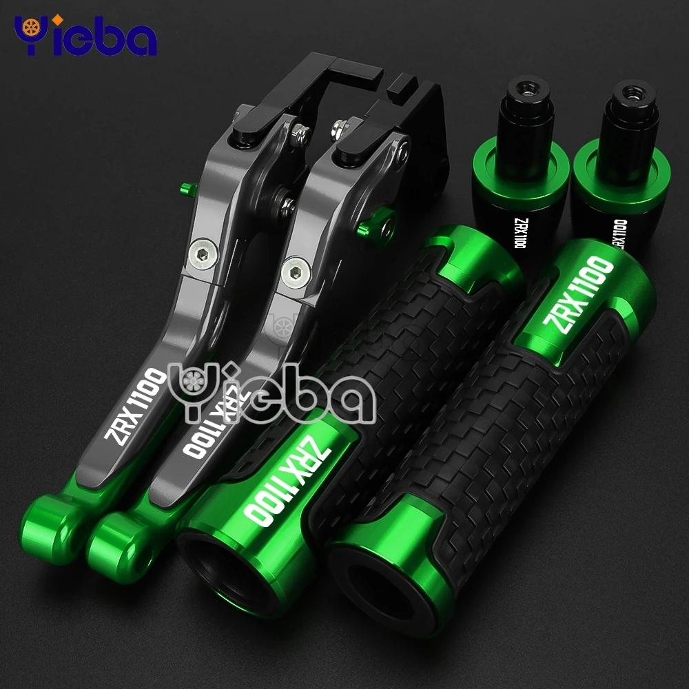 Motorcycle Brake Handle Motorbike CNC Clutch Brake Levers Handlebar Grips Ends For Kawasaki ZRX1100 ZRX 1100 1999~2007 2006 2005 3