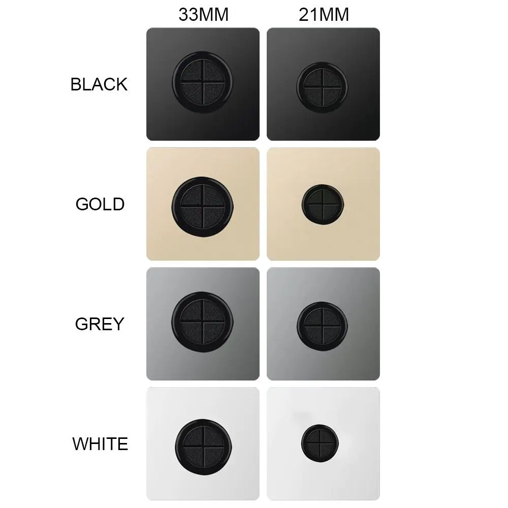 1Pcs 86Type Wall Blank Panel With Outlet Hole Decorative Cover Cable Socket With Rubber Pad Cable Organizer Storage
