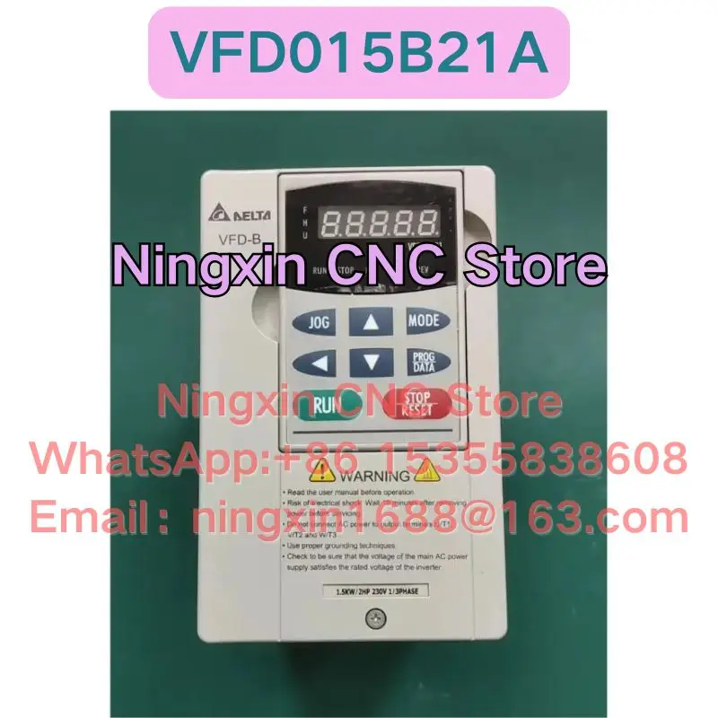 Second-hand VFD015B21A Inverter Functional test OK Fast delivery