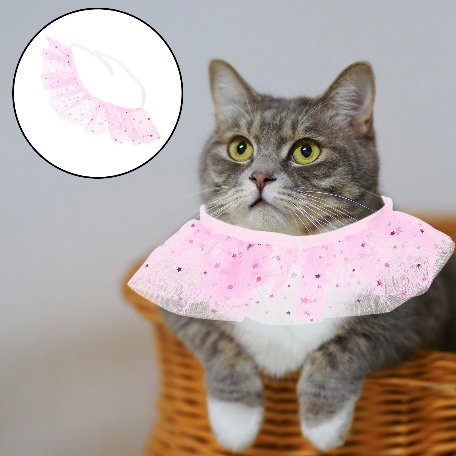 

Adjustable Lace Pet Bandana Bib Cute Collar Accessory For Cats Dogs Small Pets Costume Holiday For Small Dogs Pet