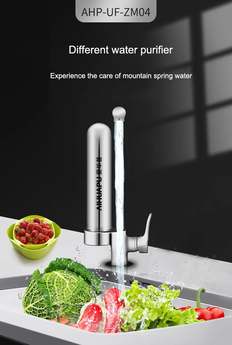 Фильтр для крана из нержавеющей стали, очиститель воды, бытовой очиститель питьевой воды, кухонный фильтр для горячей и холодной воды