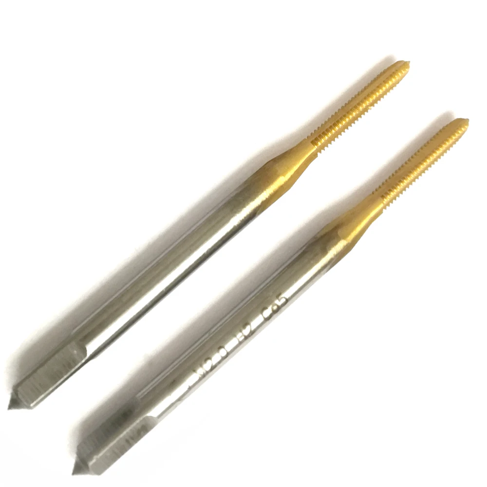 Tin Hss-co Metric threads tap Straight Flute Thread taps M0.8 M0.9 M1 M1.1 M1.2 M1.3 M1.4 M1.5 M1.6 M1.7 M1.8 M1.9 M2