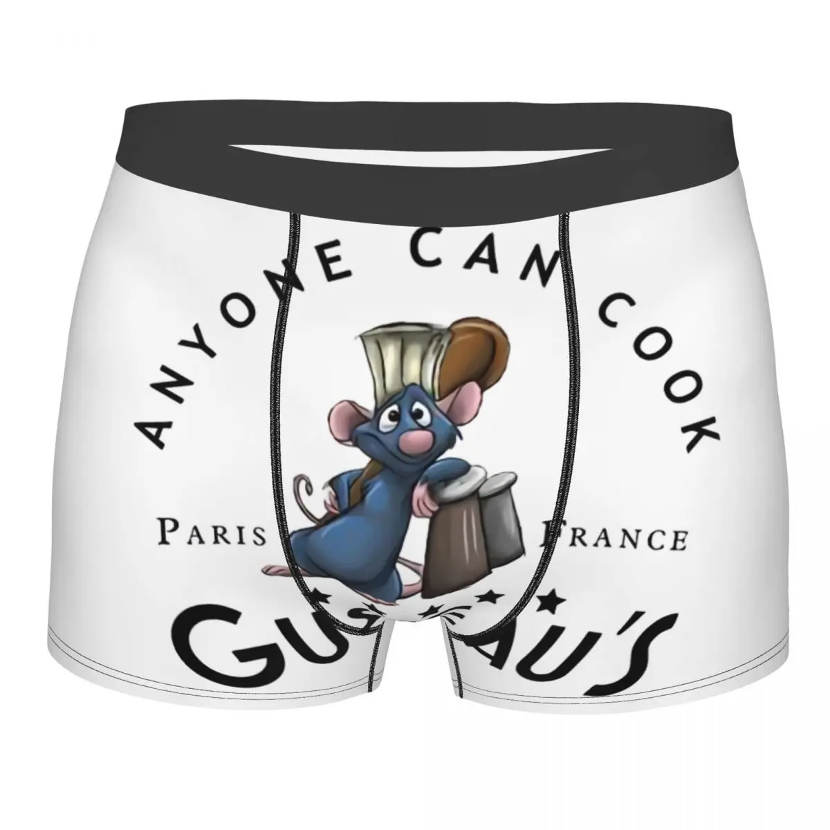 

Ratattouille Remy Anyone Can Cook Boxer Shorts Men 3D Printed Male Soft Underwear Panties Briefs