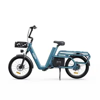 ONESPORT Electric Cargo Bike 650W Motor 48V 27Ah Battery 20*2.6-inch Tire E-Bike 25km/h Max Speed 100km Max Range