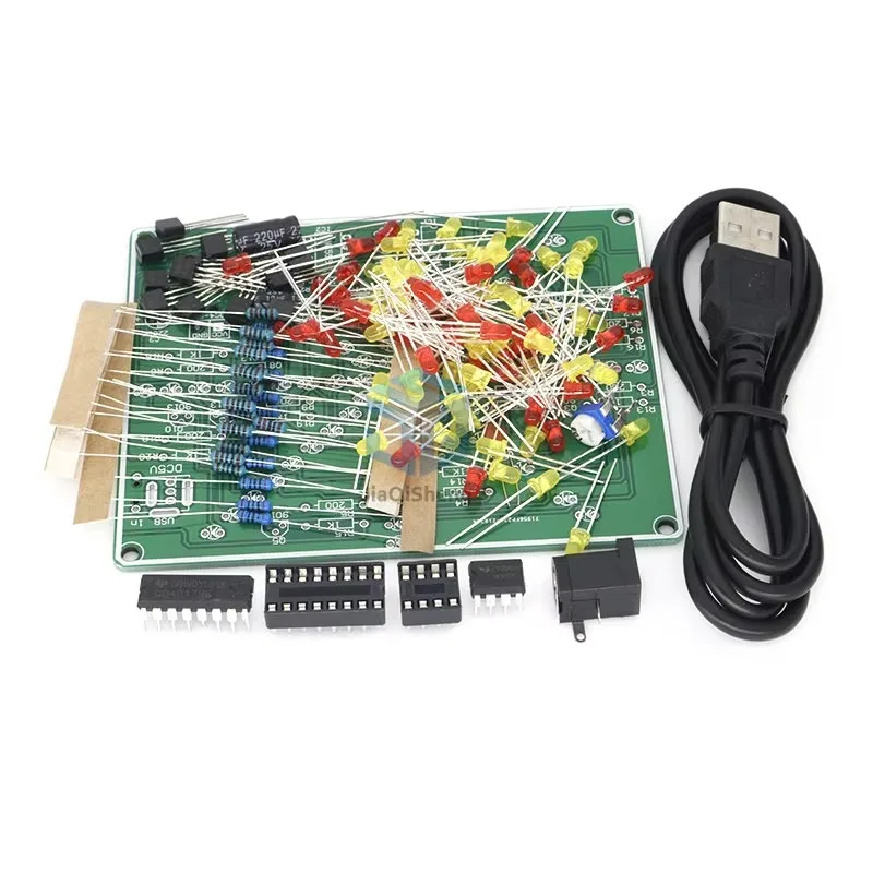 Fireworks red yellow Double Color Flashing Lights DIY Kit Strobe NE555 + CD4017 Electronic Practice Learning Kits Suite Parts