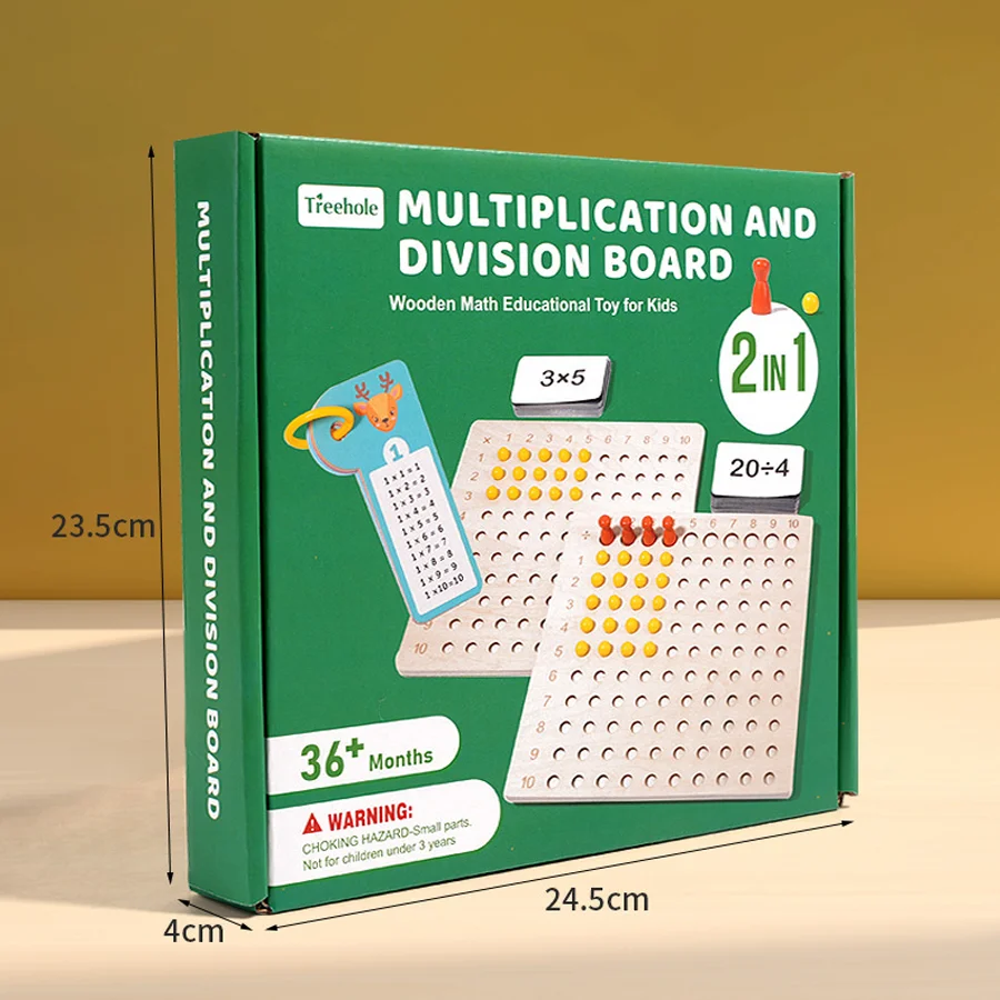 수학 곱셈 보드 몬테소리 나무 장난감 어린이 유치원 학습 교육 보드 게임 장난감 계산 교육 보조 도구