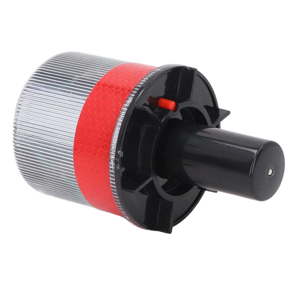 PC Shell LED Alarm Light Reflective Design Waterproof Solar Powered Strobe Light Switch Control Solar Powered Safety Strobe Lamp