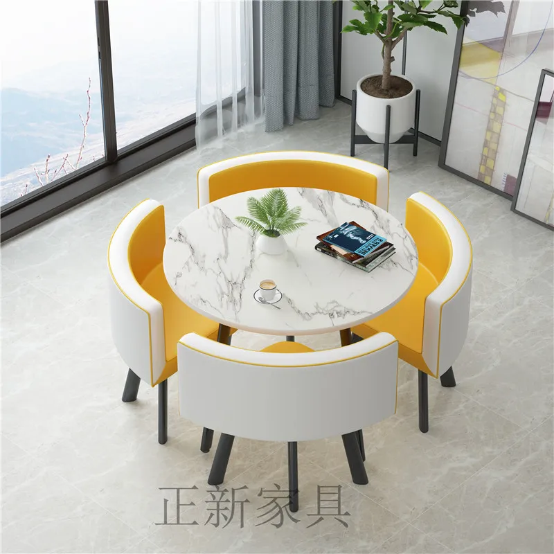 Waterproof Study Dining Table Onement Small Nordic Newclassic Coffee Nail Dining Table Computer Balcony Mesa Comedor Furniture