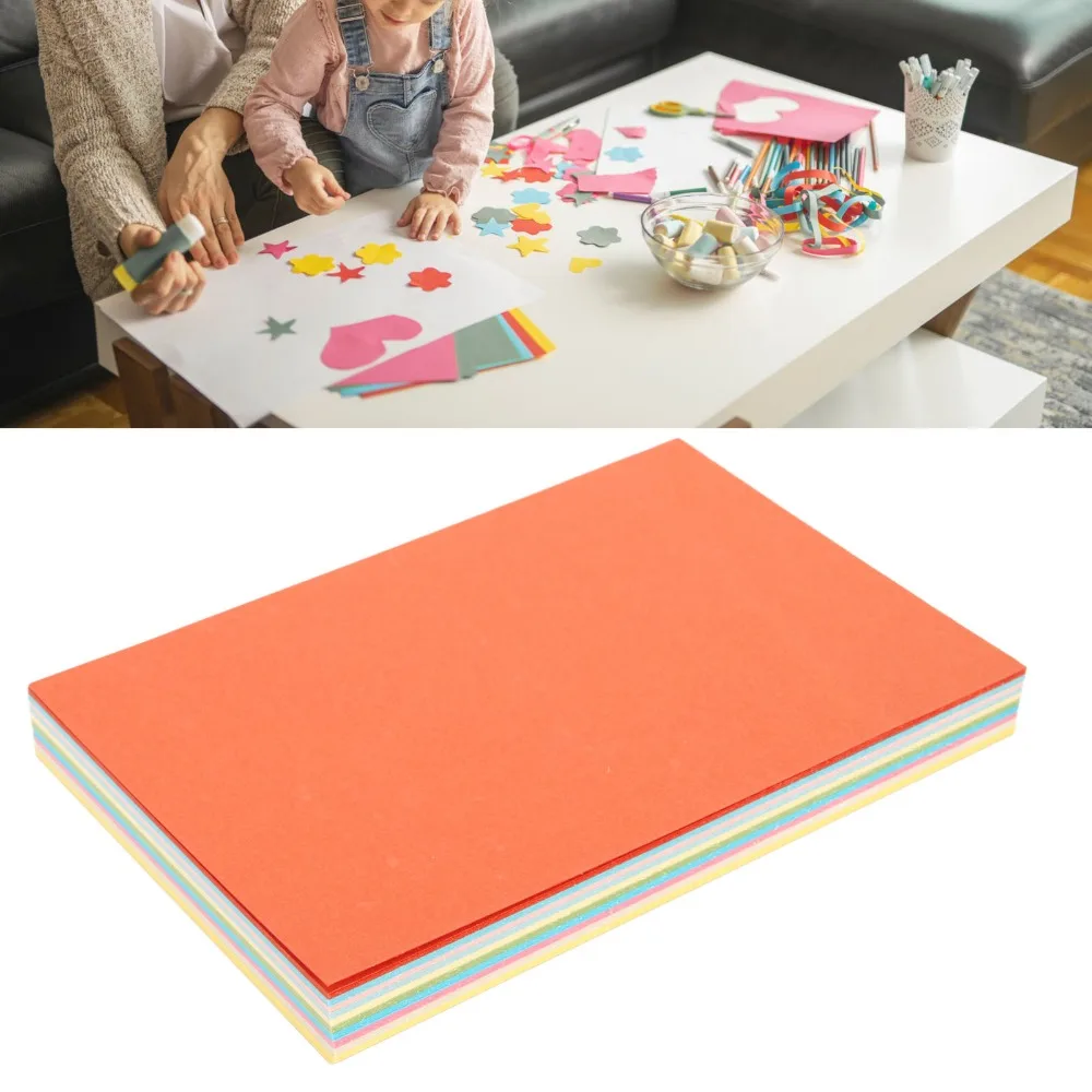 200Pcs，15 X 10Cm 15×10CM Colored Cardstock Blank Surface Pearlescent Paper Blank Postcards Rectangular Colorful Cardstock